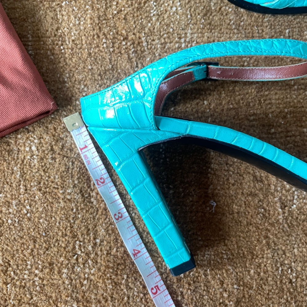Missoni Blue Heels Mules croc - Picture 6 of 6